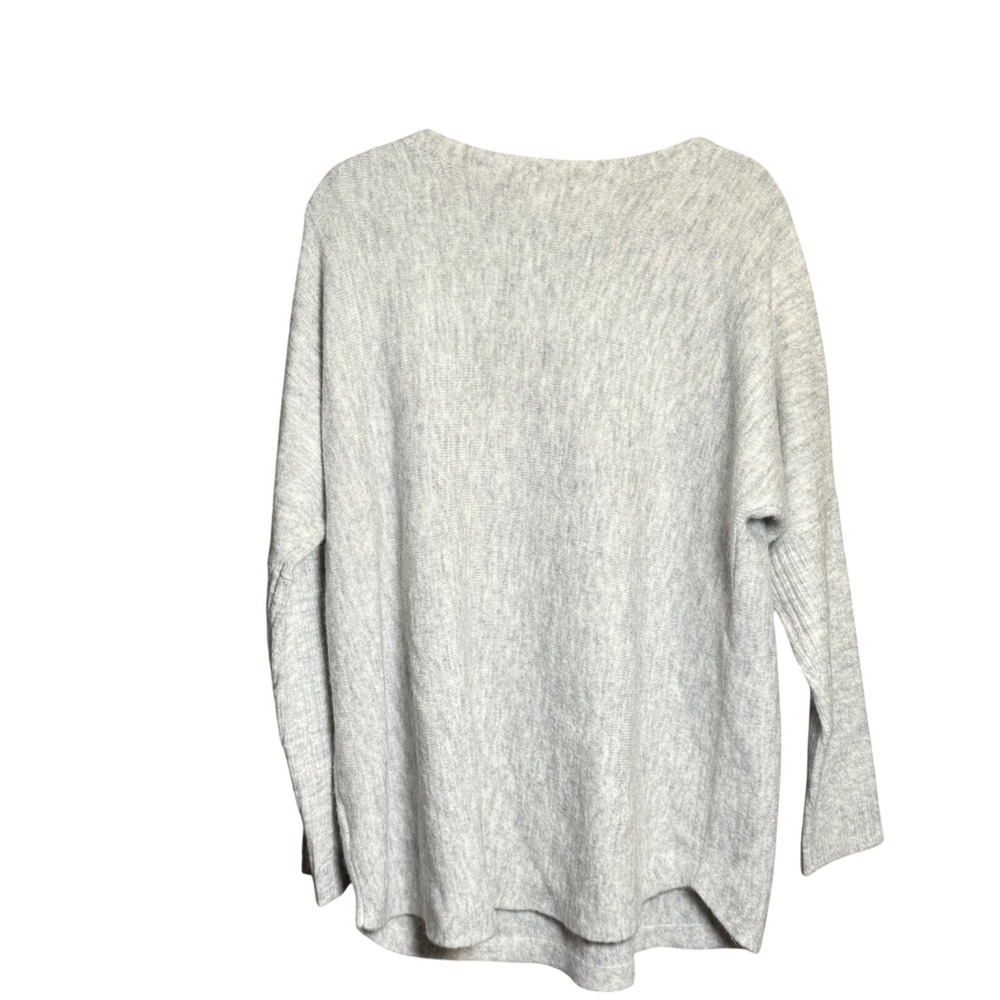 Lilly Pulitzer Button Sweater Womens L Gray Nautical‎ Soft Minimalist Cozy - Picture 2 of 7
